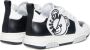 Moschino Kids logo-appliqué leather sneakers White - Thumbnail 3