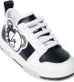 Moschino Kids logo-appliqué leather sneakers White - Thumbnail 4