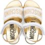 Moschino Kids logo-embellished leather sandals White - Thumbnail 3