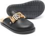 Moschino Kids logo hardware closed-toe sandals Black - Thumbnail 2