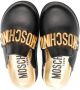 Moschino Kids logo hardware closed-toe sandals Black - Thumbnail 3