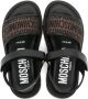 Moschino Kids logo-jacquard open-toe sandals Brown - Thumbnail 3