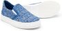 Moschino Kids logo-jacquard slip-on sneakers Blue - Thumbnail 2