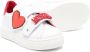 Moschino Kids logo-lettering leather sneakers White - Thumbnail 2