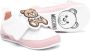 Moschino Kids logo-patch sheepskin sneakers White - Thumbnail 2