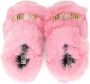 Moschino Kids logo-plaque open-toe sandals Pink - Thumbnail 3