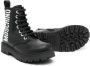 Moschino Kids logo-print ankle boots Black - Thumbnail 2