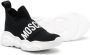 Moschino Kids logo-print hi-top sneakers Black - Thumbnail 2