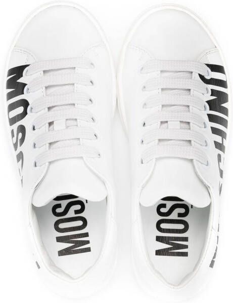 Moschino Kids logo-print low-top sneakers White