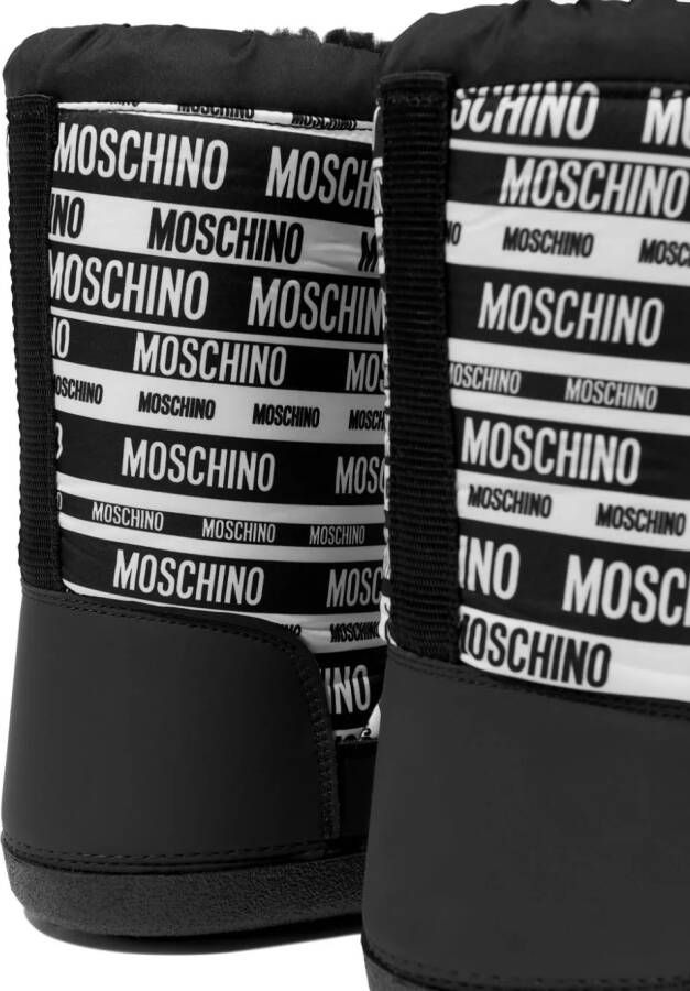Moschino Kids logo-print padded snow boots Black
