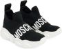 Moschino Kids logo-print slip-on sneakers Black - Thumbnail 5