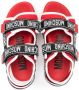 Moschino Kids logo touch-strap sandals Red - Thumbnail 3
