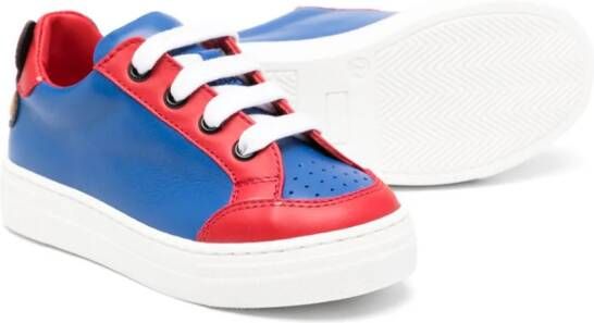 Moschino Kids panelled low-top sneakers Blue