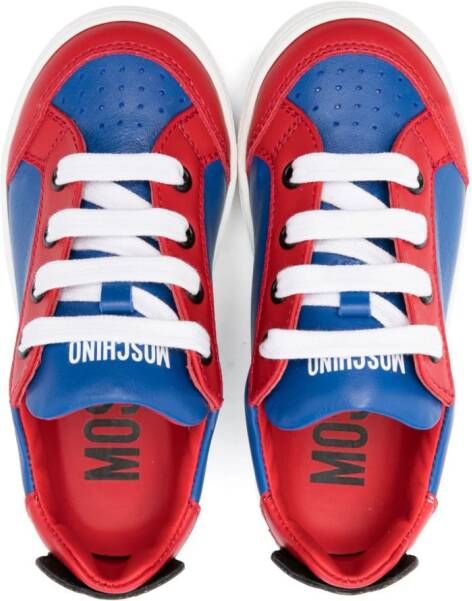 Moschino Kids panelled low-top sneakers Blue