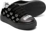 Moschino Kids Sparkling Teddy Bear leather sneakers Black - Thumbnail 2
