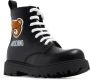 Moschino Kids Teddy ankle leather boots Black - Thumbnail 2