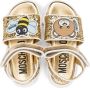 Moschino Kids Teddy Bear & Bee glitter sandals Gold - Thumbnail 3