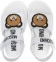 Moschino Kids Teddy Bear-appliqué leather sandals White - Thumbnail 3
