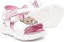 Moschino Kids Teddy Bear crystal-embellished sandals White - Thumbnail 2