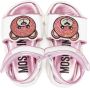 Moschino Kids Teddy Bear crystal-embellished sandals White - Thumbnail 3