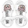 Moschino Kids Teddy Bear crystal-embellished sandals White - Thumbnail 3