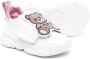 Moschino Kids Teddy Bear crystal-embellished sneakers White - Thumbnail 2