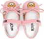 Moschino Kids Teddy Bear leather ballerina shoes Pink - Thumbnail 3