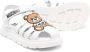 Moschino Kids Teddy bear leather caged sandals White - Thumbnail 2