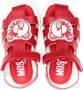 Moschino Kids Teddy Bear leather sandals Red - Thumbnail 3