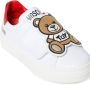 Moschino Kids Teddy Bear leather sneakers White - Thumbnail 4