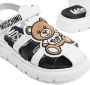 Moschino Kids Teddy Bear logo-print sandals White - Thumbnail 2