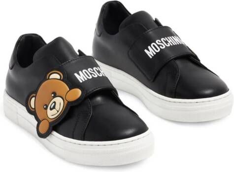 Moschino Kids Teddy Bear low top sneakers Black