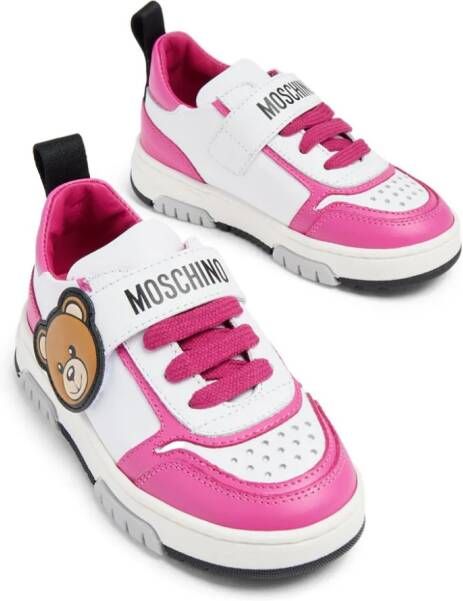 Moschino Kids Teddy Bear low-top sneakers Pink