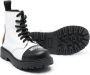 Moschino Kids Teddy Bear-motif leather boots White - Thumbnail 2