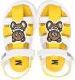 Moschino Kids Teddy-Bear-motif leather sandals White - Thumbnail 3