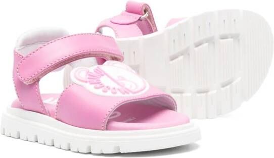 Moschino Kids Teddy Bear-motif sandals Pink