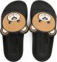 Moschino Kids Teddy Bear open-toe slides Black - Thumbnail 3