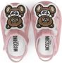 Moschino Kids Teddy Bear-patch leather sandals Pink - Thumbnail 3
