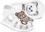 Moschino Kids Teddy Bear-patch leather sandals White - Thumbnail 2