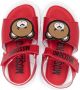 Moschino Kids Teddy Bear-patch sandals Red - Thumbnail 3