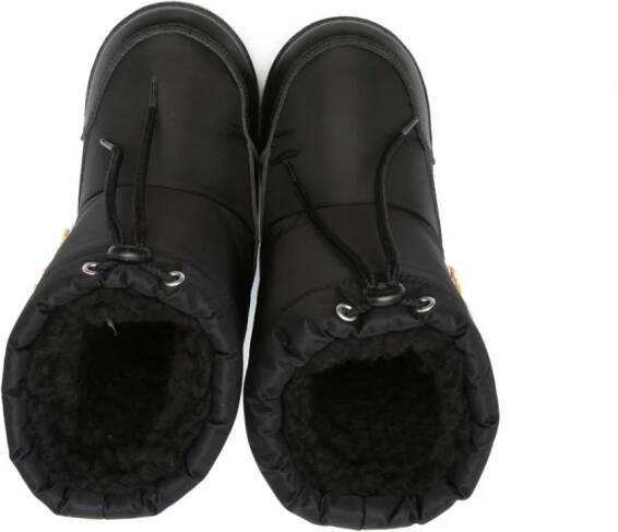 Moschino Kids Teddy Bear-patch snow boots Black