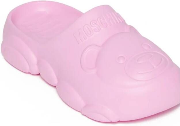 Moschino Kids Teddy Bear sliders Pink
