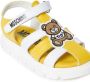 Moschino Kids Teddy Bear touch-strap leather sandals Yellow - Thumbnail 4