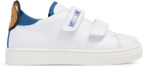 Moschino Kids Teddy Bear touch-strap sneakers White