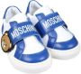 Moschino Kids Teddy Bear two-tone sneakers Blue - Thumbnail 2