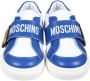 Moschino Kids Teddy Bear two-tone sneakers Blue - Thumbnail 3