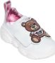 Moschino Kids Teddy leather chunky sneakers White - Thumbnail 4