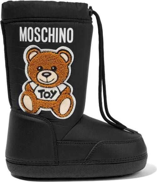 Moschino Kids Teddy padded snow boots Black