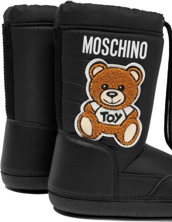 Moschino Kids Teddy padded snow boots Black