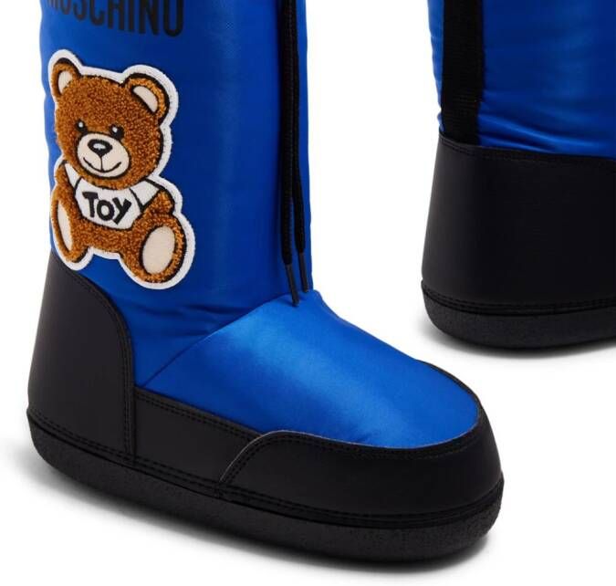 Moschino Kids Teddy padded snow boots Blue